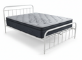Darcy Metal Bed Frame White & Euro Top Mattress B34 - Queen
