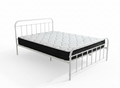 Darcy Metal Bed Frame White & X20 Mattress - Queen