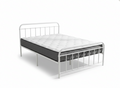 Darcy Metal Bed Frame White & FIRM23 Mattress - Queen