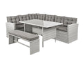 Catania 4-Piece Steel Outdoor Dining Set