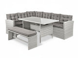 Catania 4-Piece Steel Outdoor Dining Set