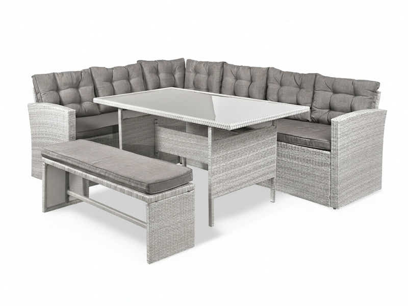 Catania 4-Piece Steel Outdoor Dining Set