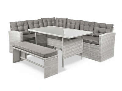 Catania 4-Piece Steel Outdoor Dining Set