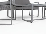 Lugano 4-Piece Steel Outdoor Lounge Set