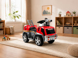 Kids Ride On Fire Truck With Water Gun - Red