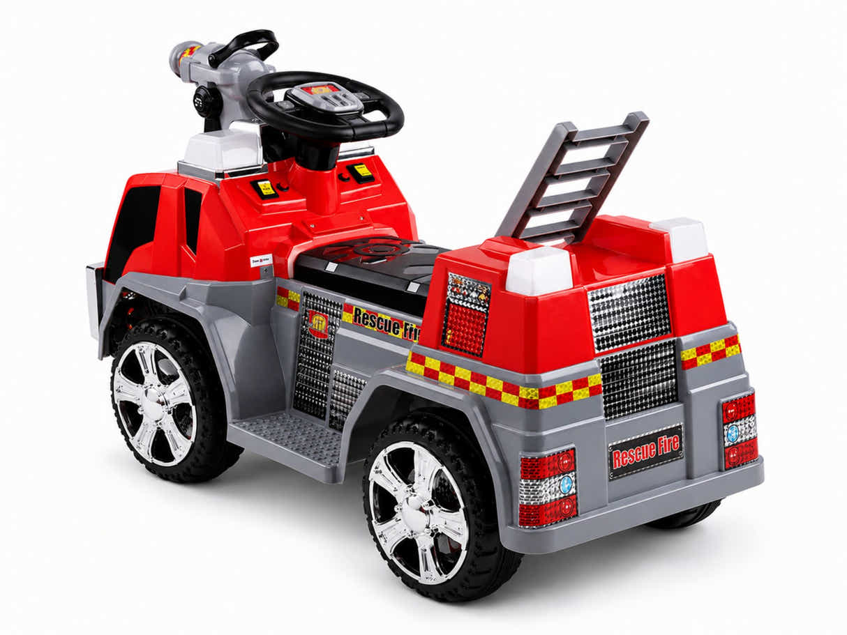 Kids Ride On Fire Truck With Water Gun - Red