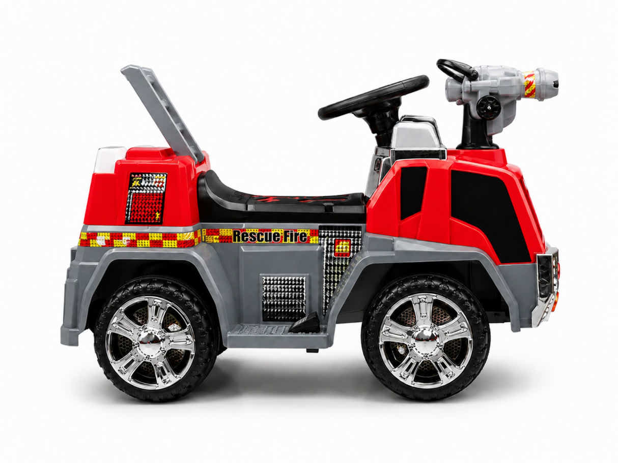 Kids Ride On Fire Truck With Water Gun - Red