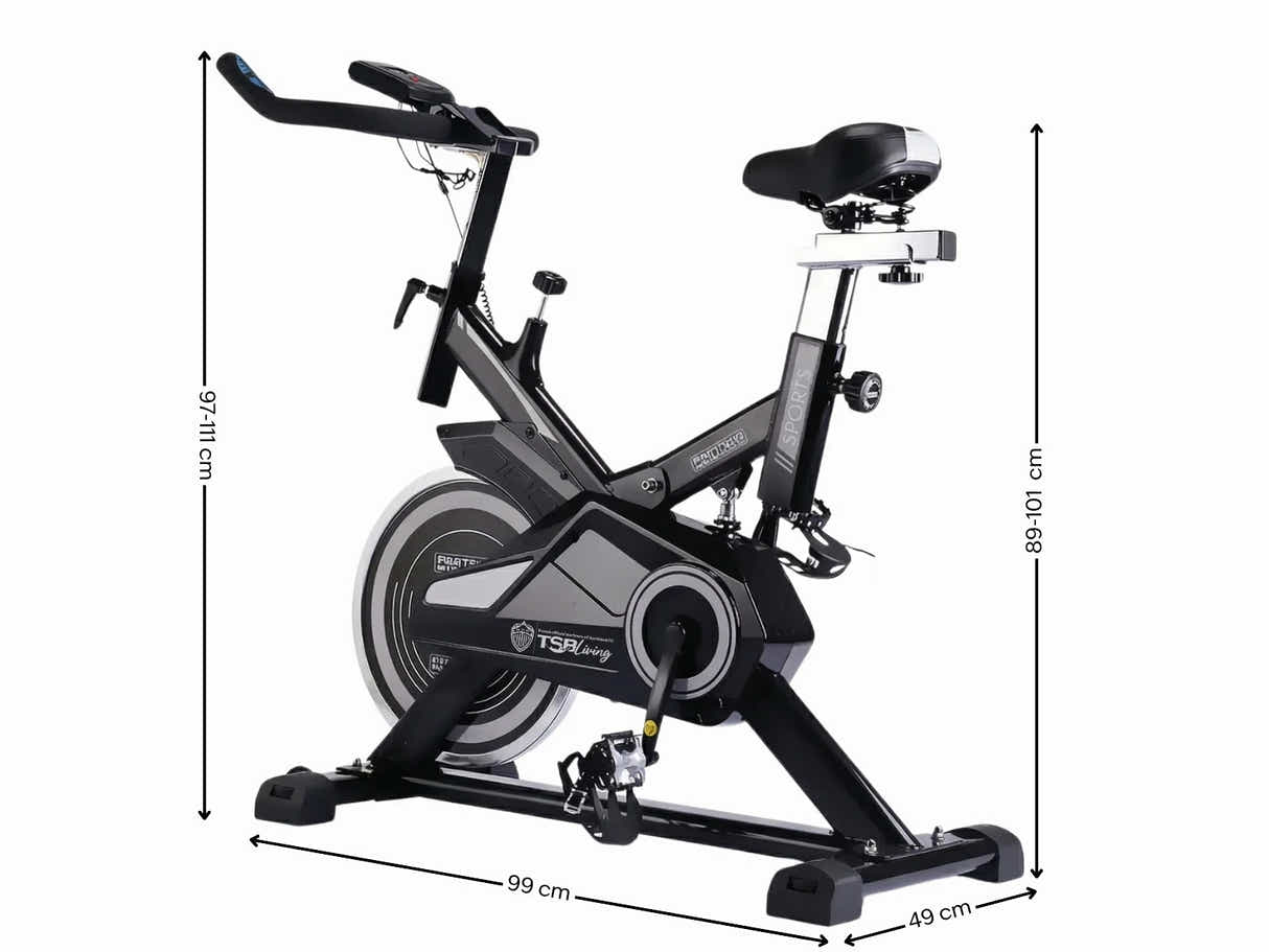 18kg Flywheel Exercise Spin Bike – Grey