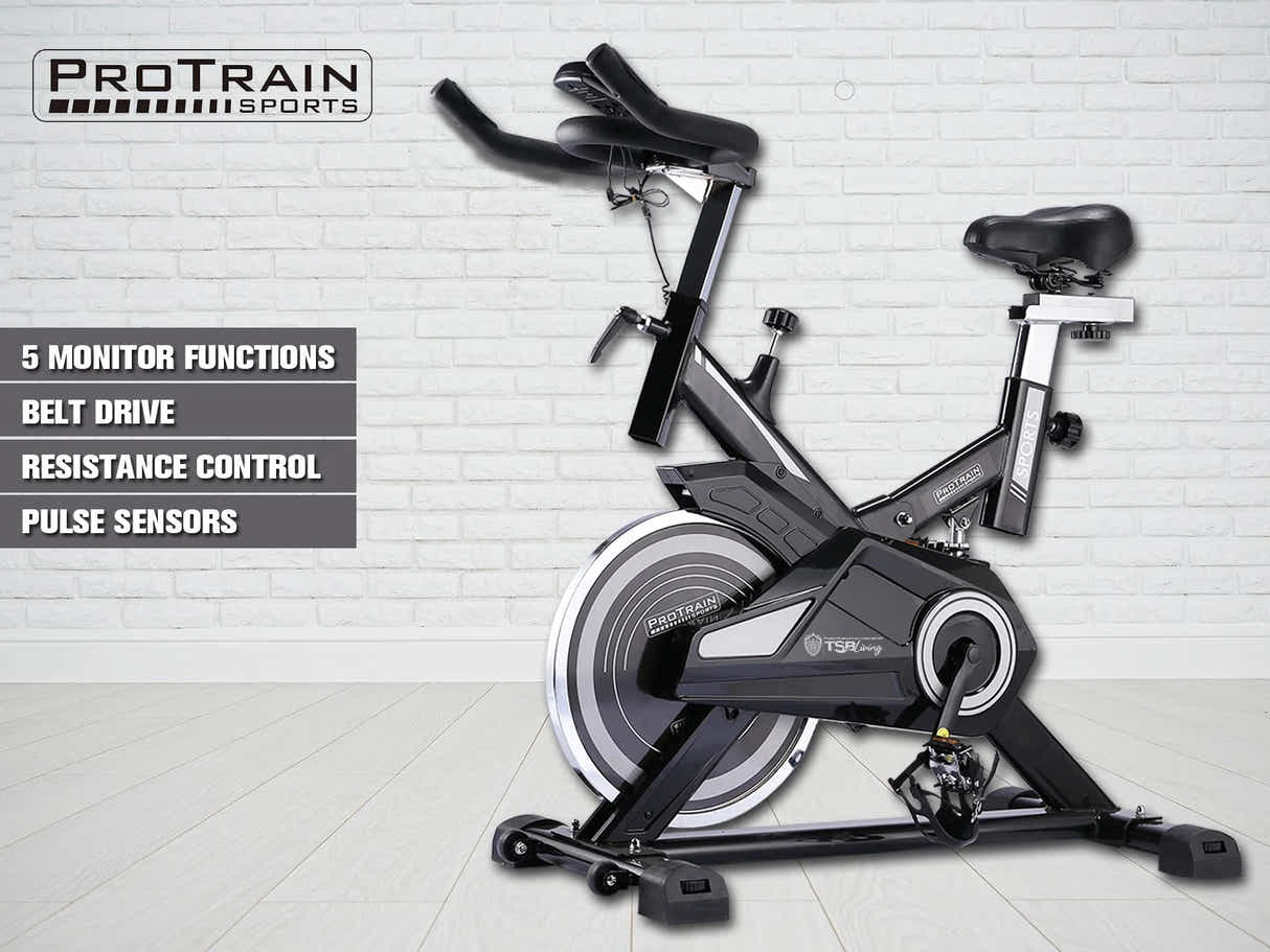 18kg Flywheel Exercise Spin Bike – Grey