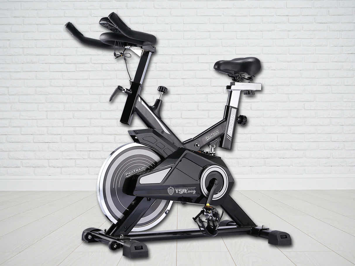 18kg Flywheel Exercise Spin Bike – Grey