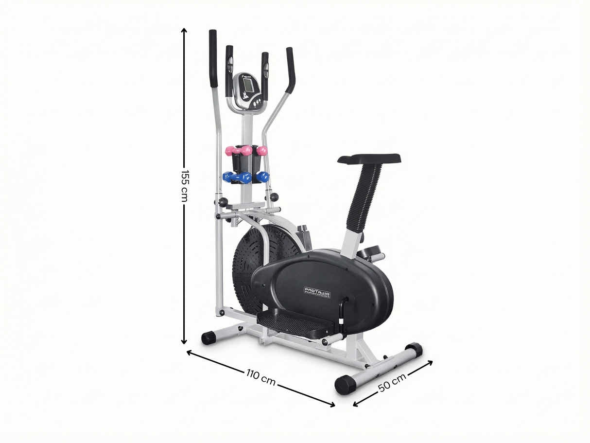 Elliptical Trainer With Dumbell
