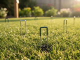 Galvanized Steel Artificial Grass Pins - 50 Pcs