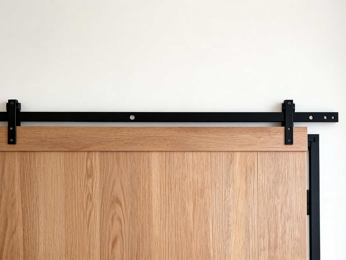 Barn Door Hardware Track 1m - Set of 2