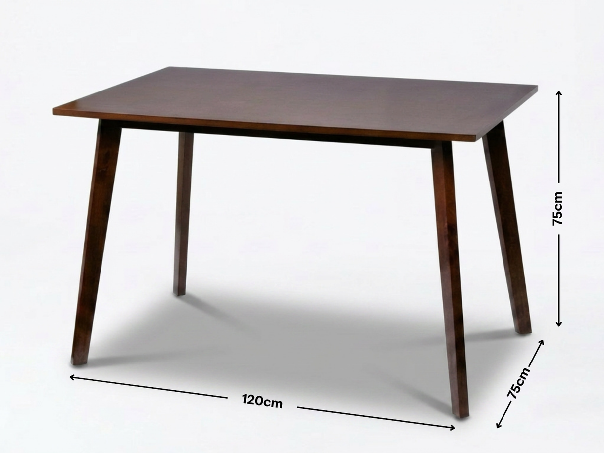 Fiesta Dining Table Walnut - 120 cm
