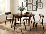 Fiesta Dining Table Wenge - 120 cm & Iora Dining Chair Walnut - Set of 4
