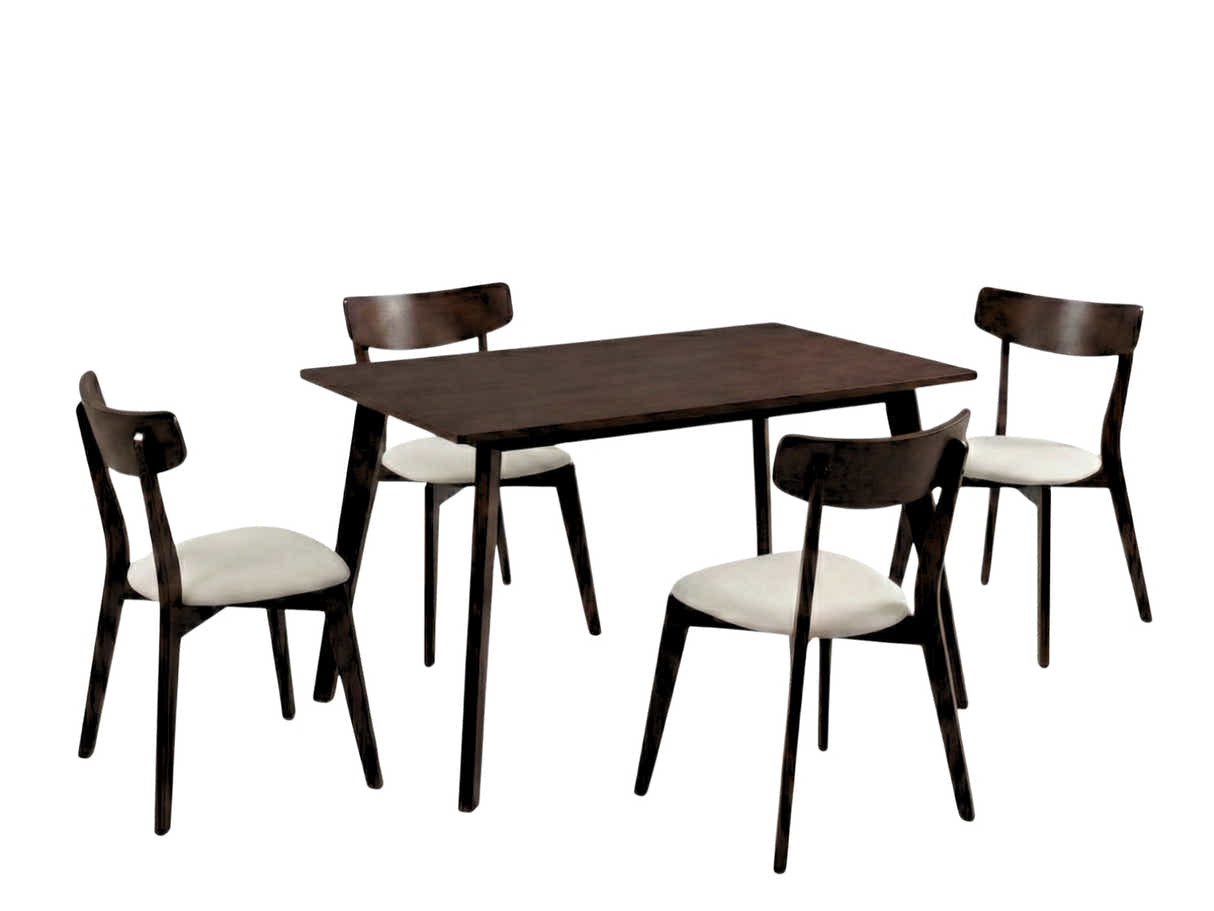 Fiesta Dining Table Wenge - 120 cm & Iora Dining Chair Wenge - Set of 4