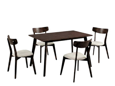 Fiesta Dining Table Wenge - 120 cm & Iora Dining Chair Wenge - Set of 4