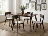 Fiesta Dining Table Wenge - 120 cm & Iora Dining Chair Wenge - Set of 4