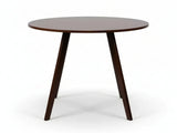 Hexa Round Dining Table Walnut - 100 cm