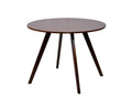 Hexa Round Dining Table Walnut - 100 cm
