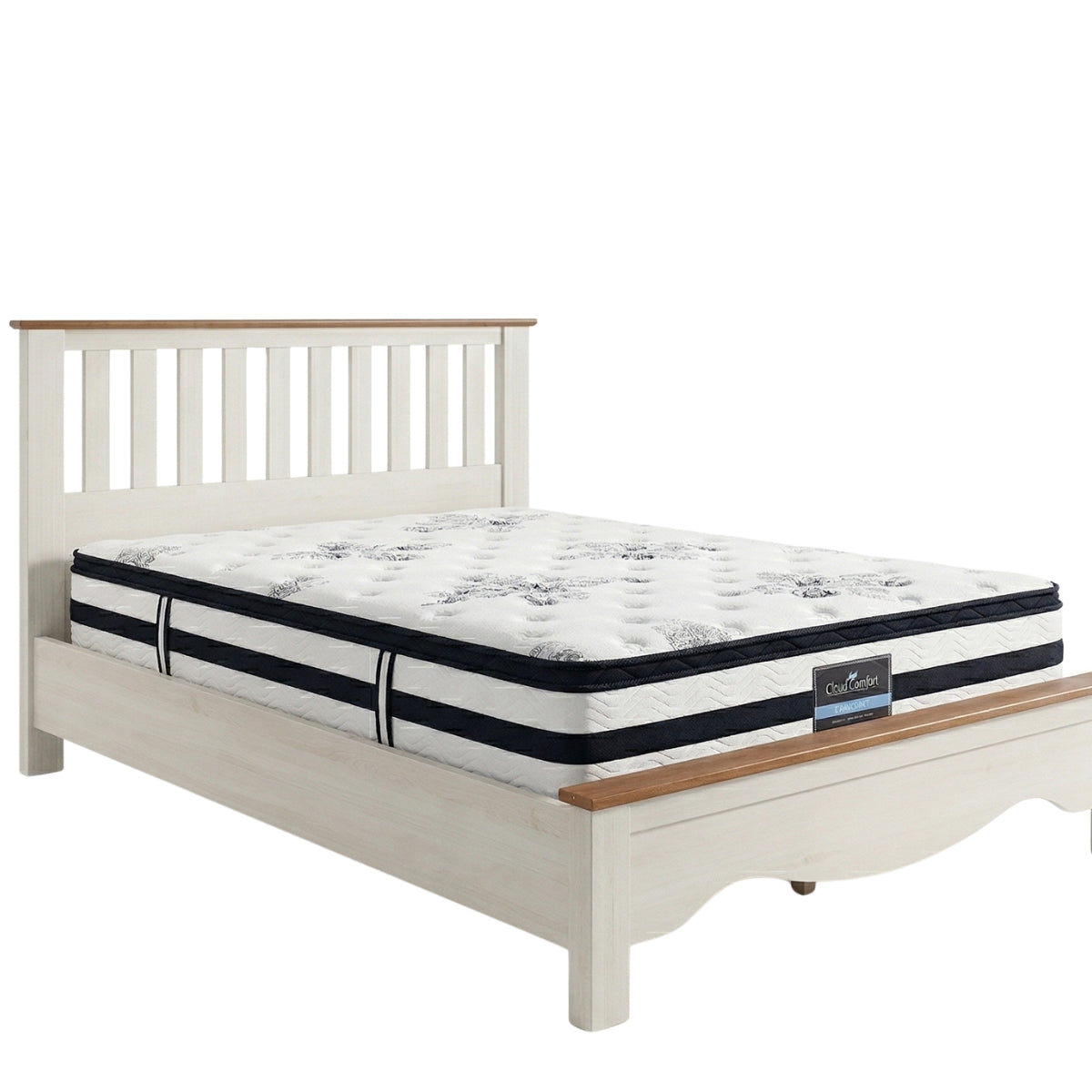Walden Queen Bed Frame & K34 Euro Top Mattress | TSB Living NZ