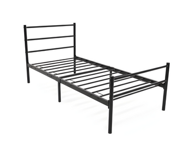 DS Sol Metal Bed Frame Black - Single