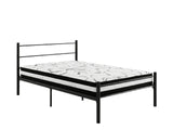 Sol Metal Bed Frame Black & L30 Mattress - King Single