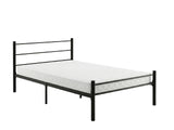 Sol Metal Bed Frame Black & Bon15 Mattress - King Single