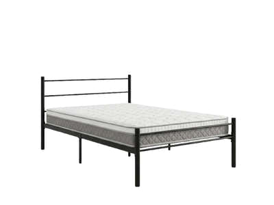 Sol Metal Bed Frame Black & MEM 23 cm Mattress - King Single
