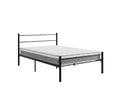 Sol Metal Bed Frame Black & MEM 23 cm Mattress - King Single