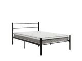 Sol Metal Bed Frame Black & MEM 23 cm Mattress - King Single