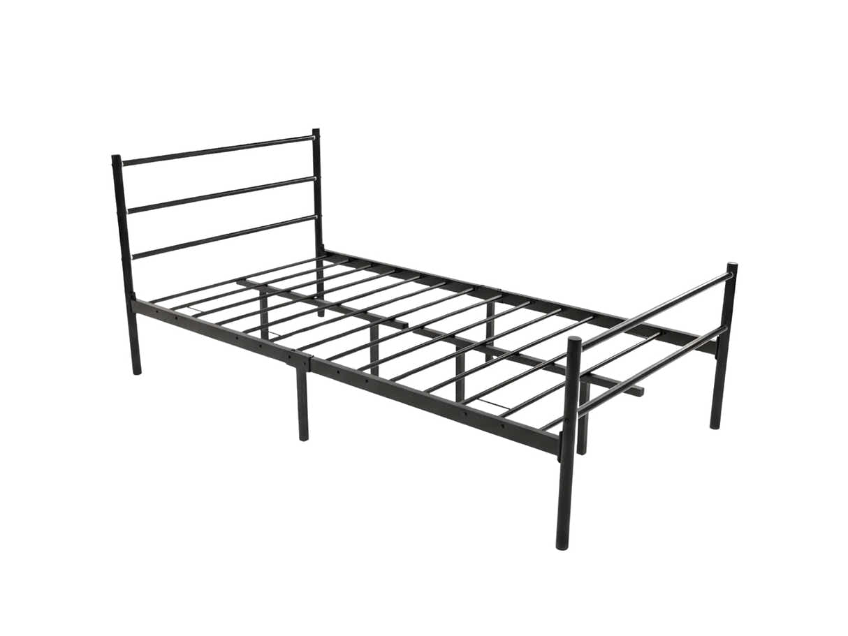 Sol Metal Bed Frame Black - King Single