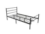 Sol Metal Bed Frame Black - King Single