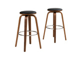 DS Swivel Bar Stool Black - Set of 2