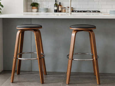 DS Swivel Bar Stool Black - Set of 2