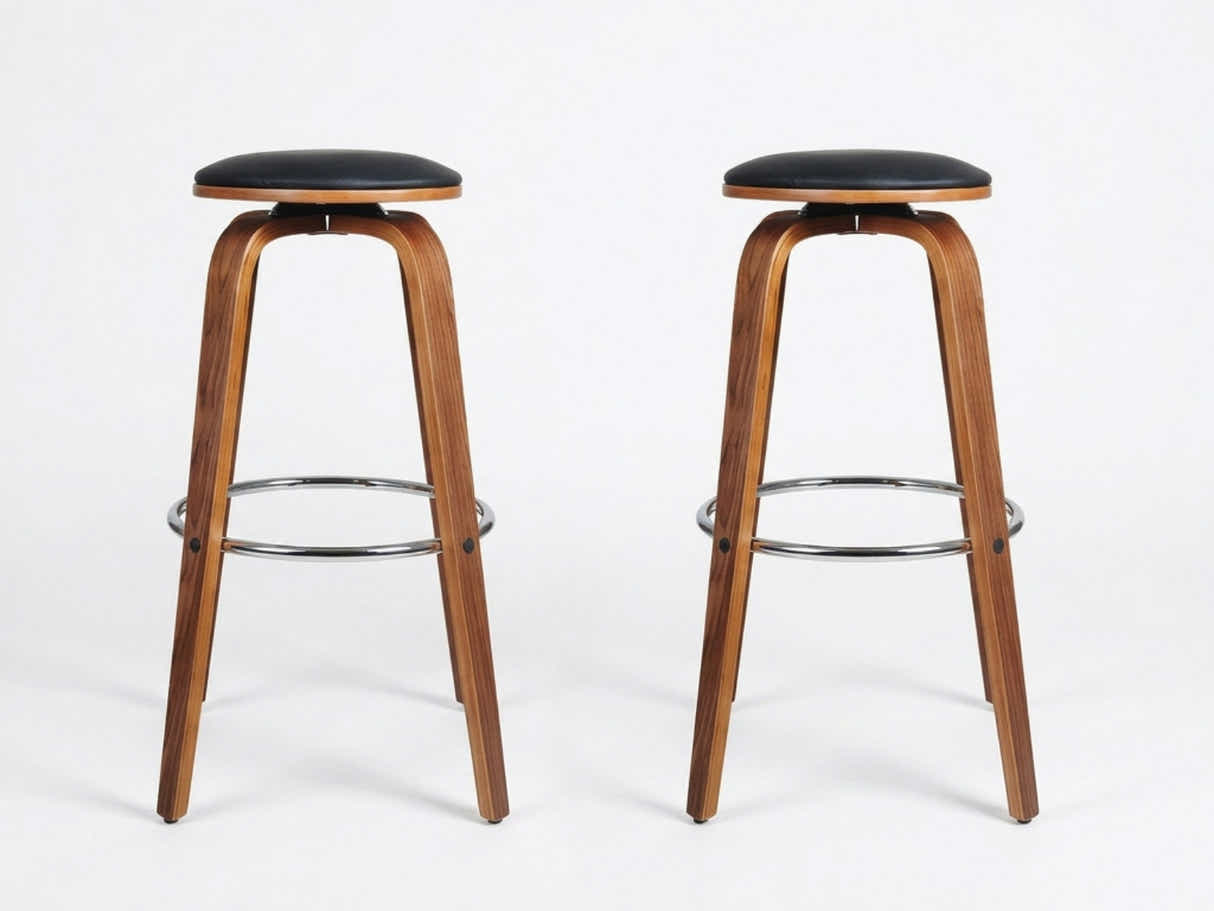 DS Swivel Bar Stool Black - Set of 2