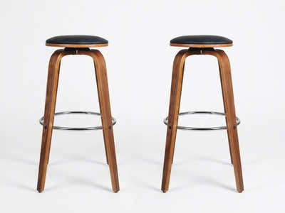 DS Swivel Bar Stool Black - Set of 2