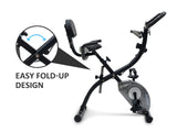 X-Bike Folding Recumbent Exercise Bike With Rope