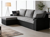 Salem Pull Out Sofa Bed with Storage - Grey