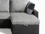 Salem Pull Out Sofa Bed with Storage - Grey