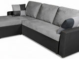 Salem Pull Out Sofa Bed with Storage - Grey