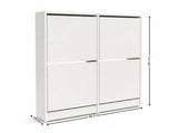 Enkel 4-Drawer Shoe Rack - White