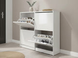 Enkel 4-Drawer Shoe Rack - White