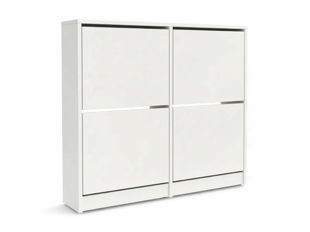 Enkel 4-Drawer Shoe Rack - White