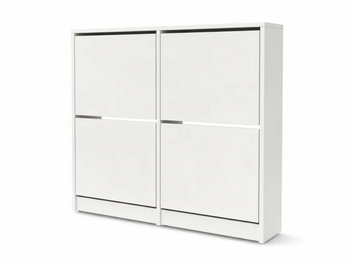 Enkel 4-Drawer Shoe Rack - White