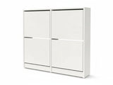 Enkel 4-Drawer Shoe Rack - White
