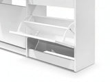 Enkel 4-Drawer Shoe Rack - White