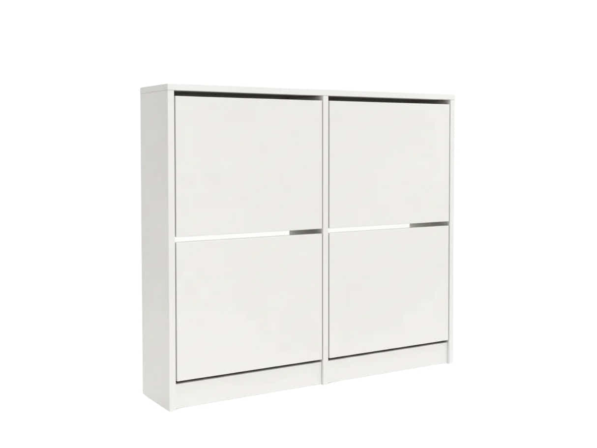 Enkel 4-Drawer Shoe Rack - White