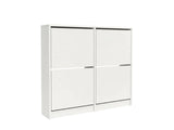 Enkel 4-Drawer Shoe Rack - White