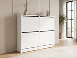 Enkel 4-Drawer Shoe Rack - White